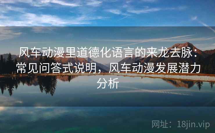 风车动漫里道德化语言的来龙去脉：常见问答式说明，风车动漫发展潜力分析